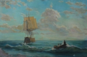 "Прилив." 1996; х.,м.; 72х110