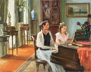 "Пианистки." 2009; х.,м.; 65х80