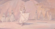 "Сиреневая балетная сцена." 2012; х.,м.; 40х70