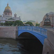 «Синий мост». 2023. Х.,м. 100 ×100